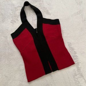 Bebe Women's Silk Halter Top Medium
